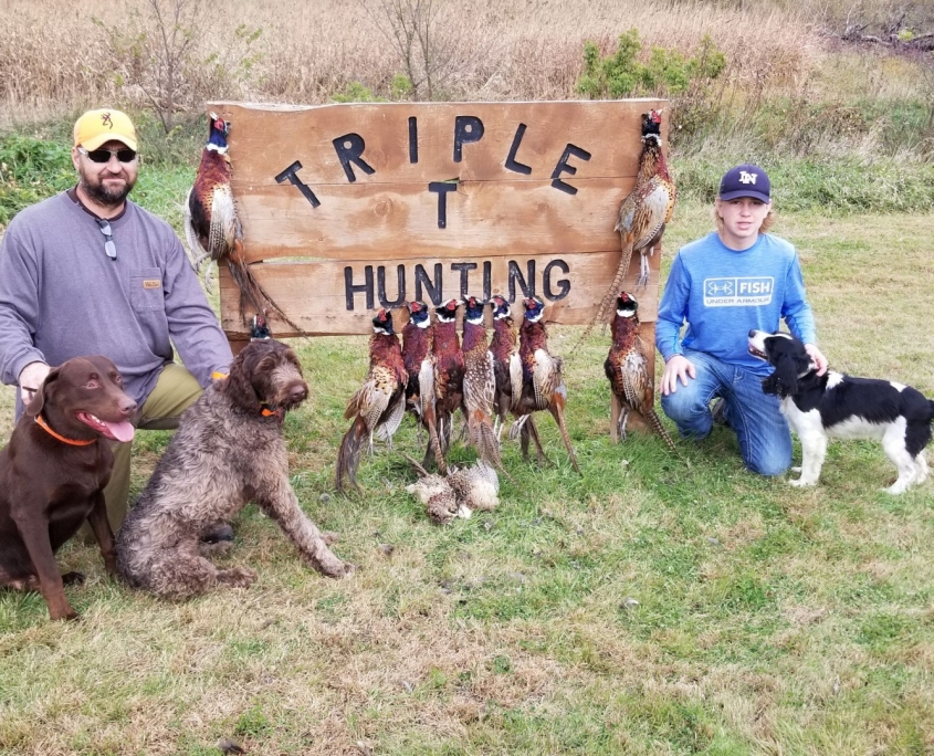 Masons groupd Pheasant Hunting at Triple T